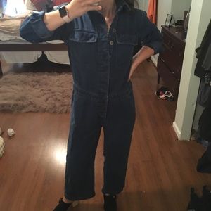 Vintage Denim Utility Suit / Jumpsuit size Sm
